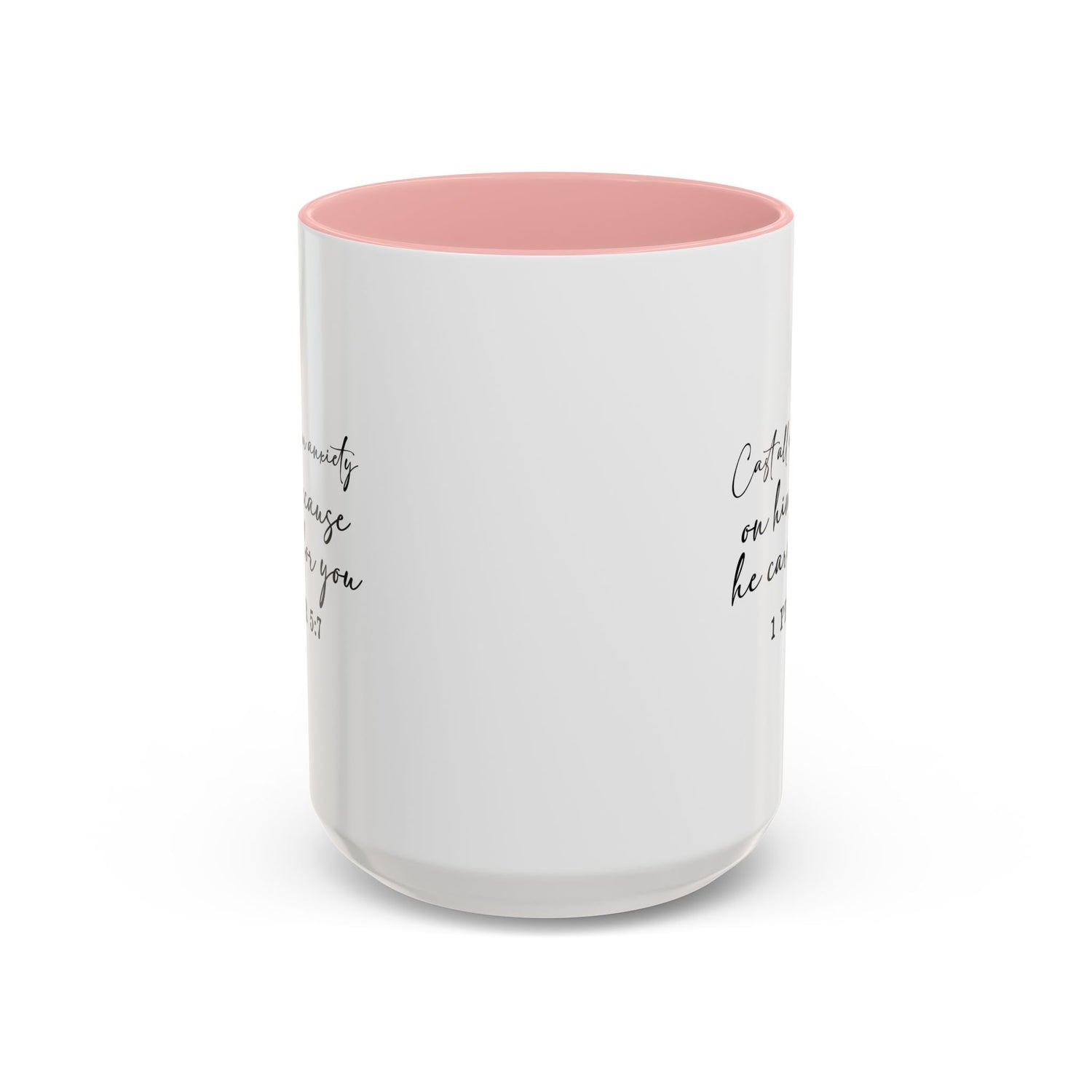 Coffee Mug: Scripture 1 Peter 5:7