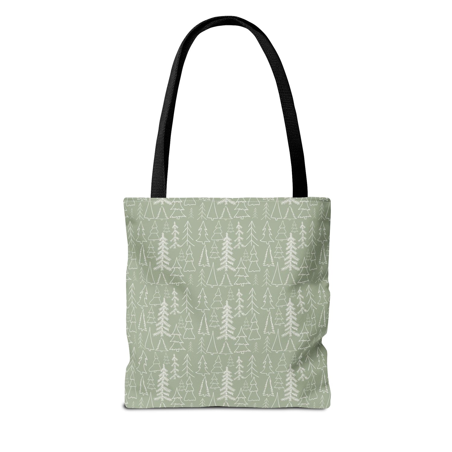 Cream Christmas Trees Tote Bag