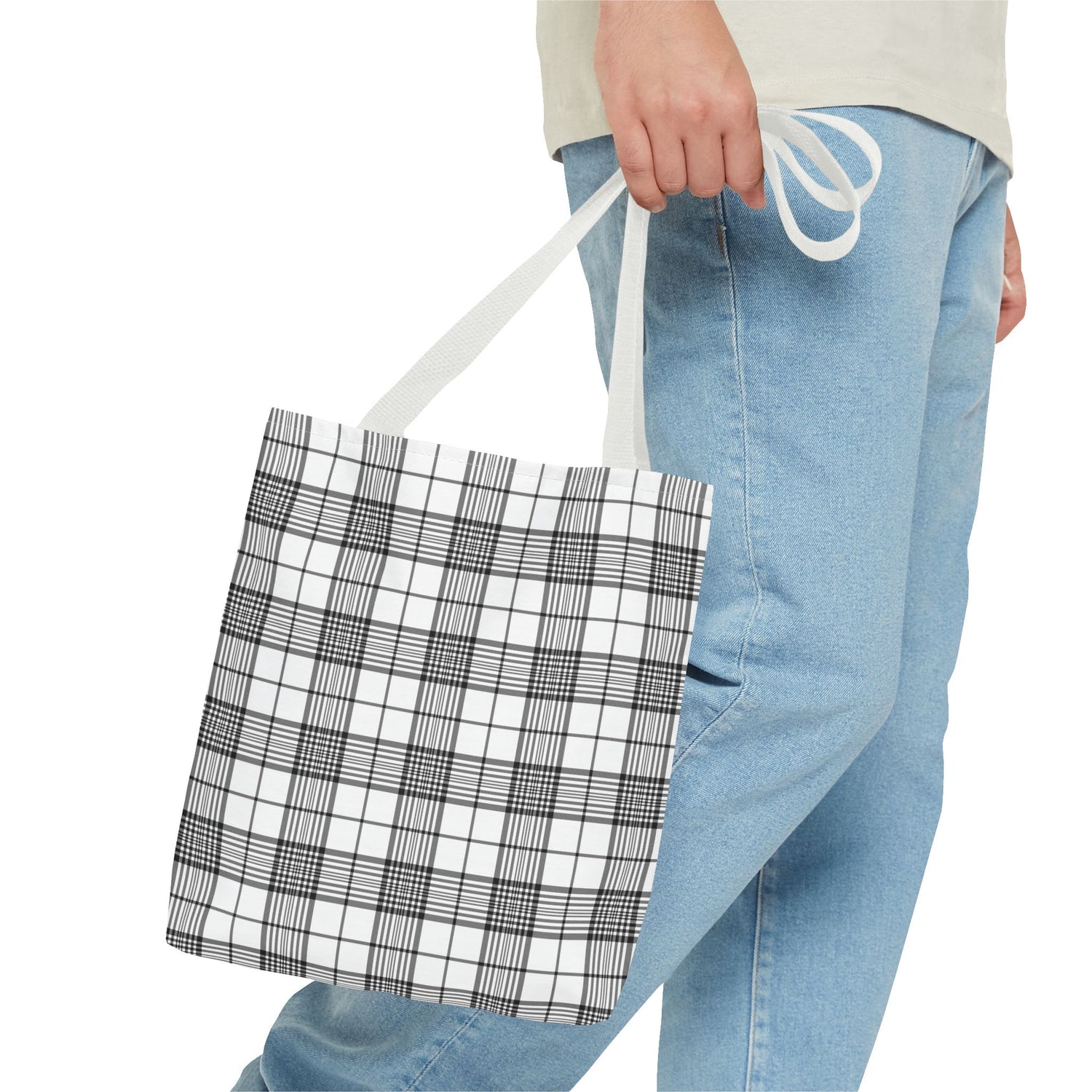 Farmhouse Plaid Tote Bag
