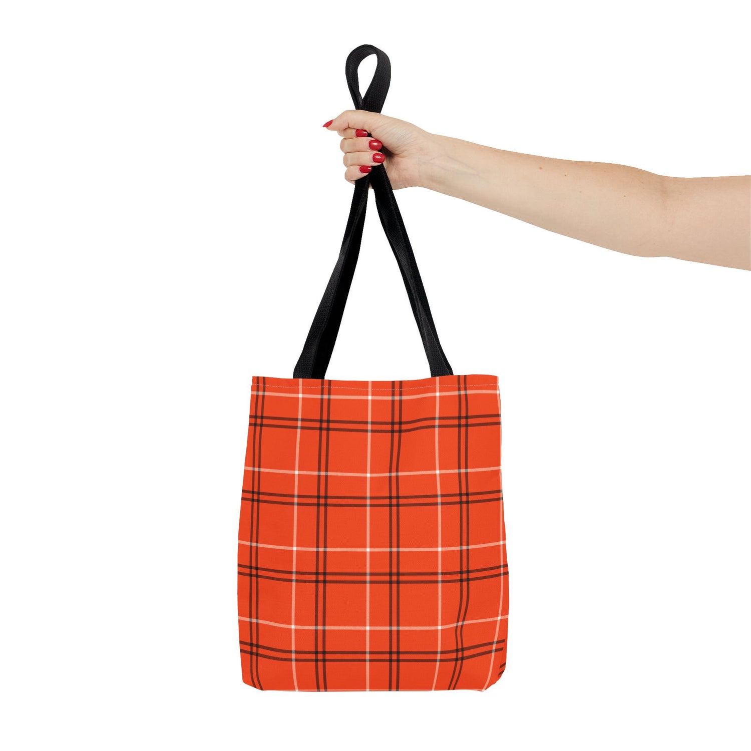 Tote Bag- Fall Orange Plaid