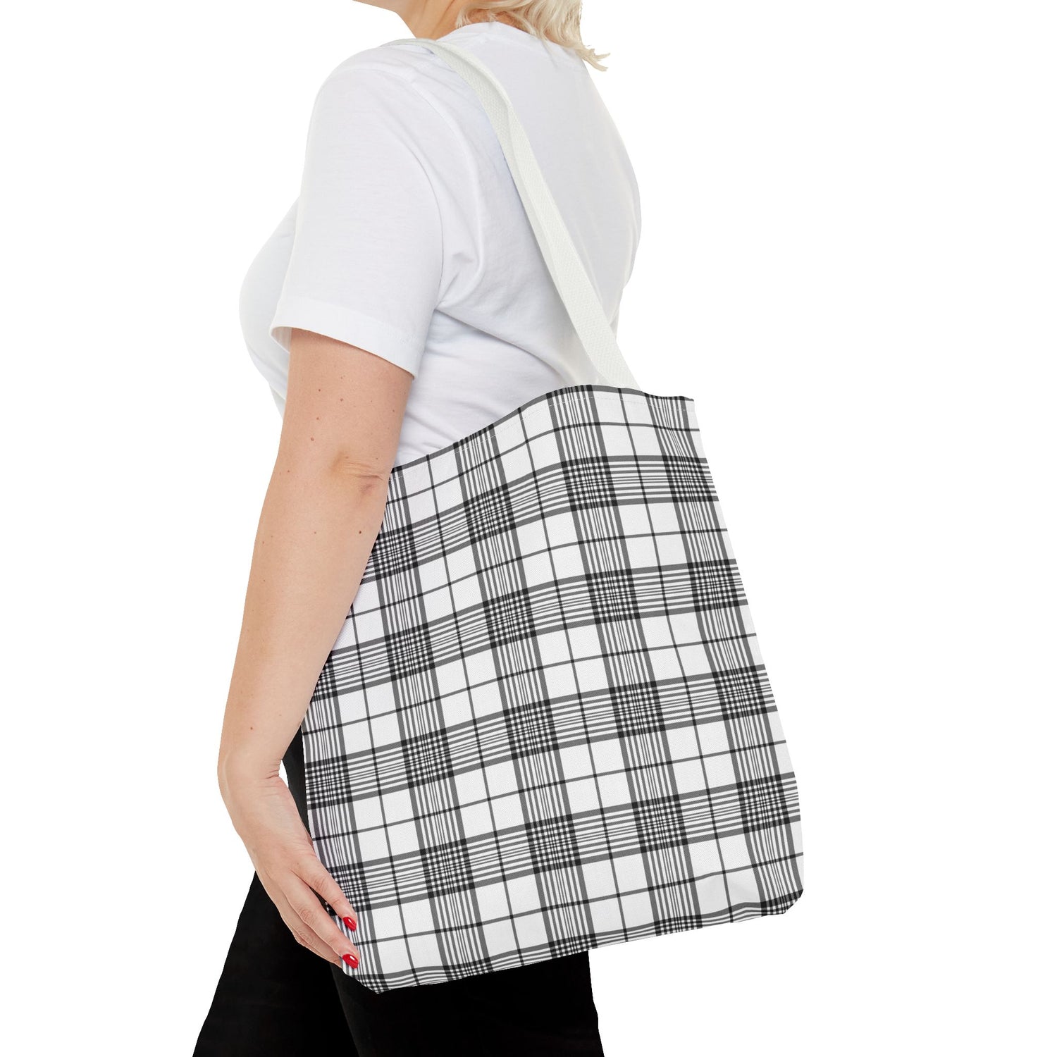 Farmhouse Plaid Tote Bag