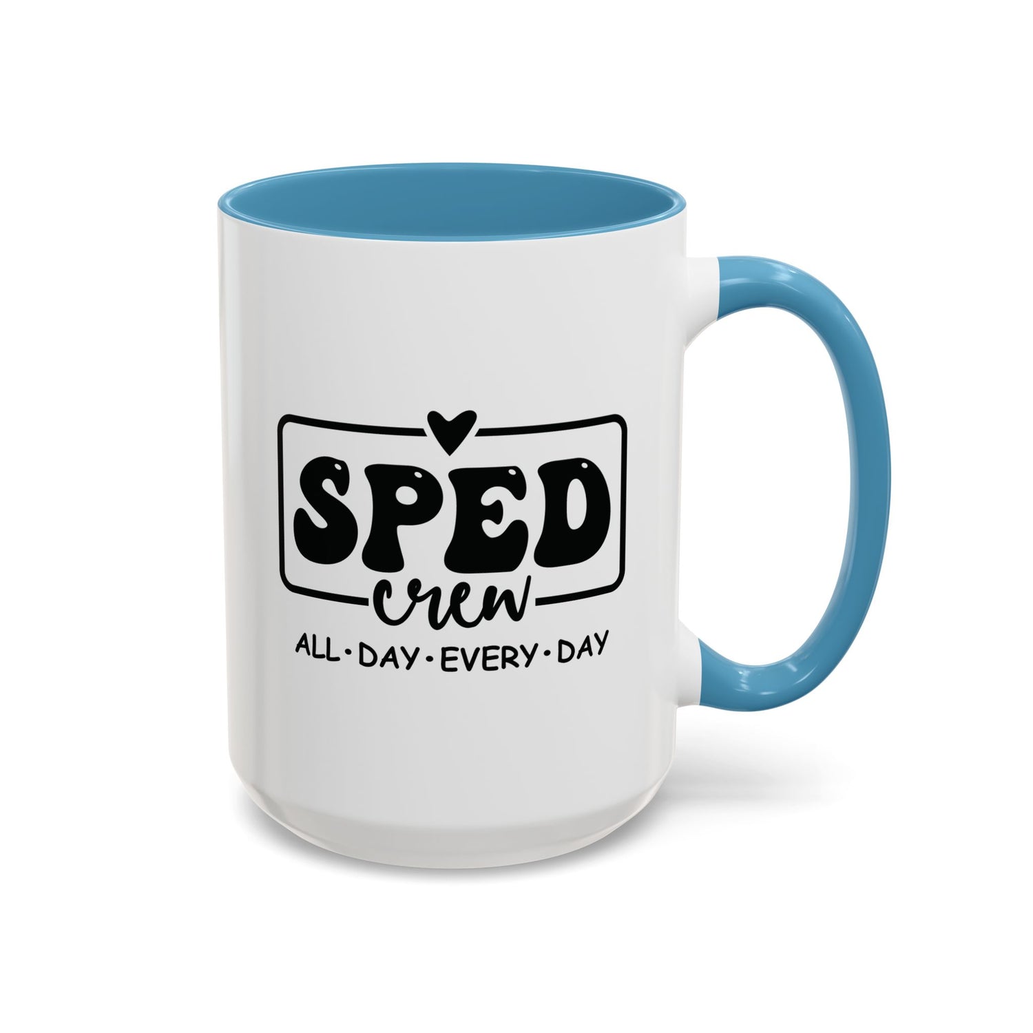 SPED Crew Accent Coffee Mug - Perfect for Teachers, Staff Gifts, Educational Appreciation, Fun Coffee Lovers