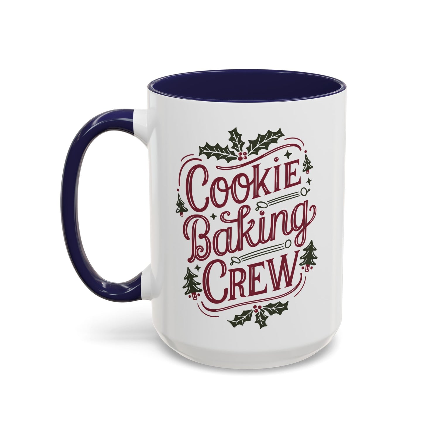 Cookie Baking Crew Coffee Mug | Holiday Gift for Bakers | Cute Ceramic Cup for Home, Kitchen Decor, Christmas, Cookie Lovers