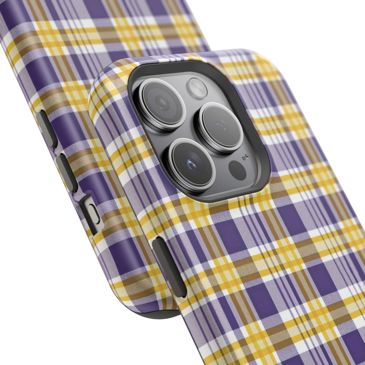 Impact-Resistant Phone Case- Louisiana Plaid