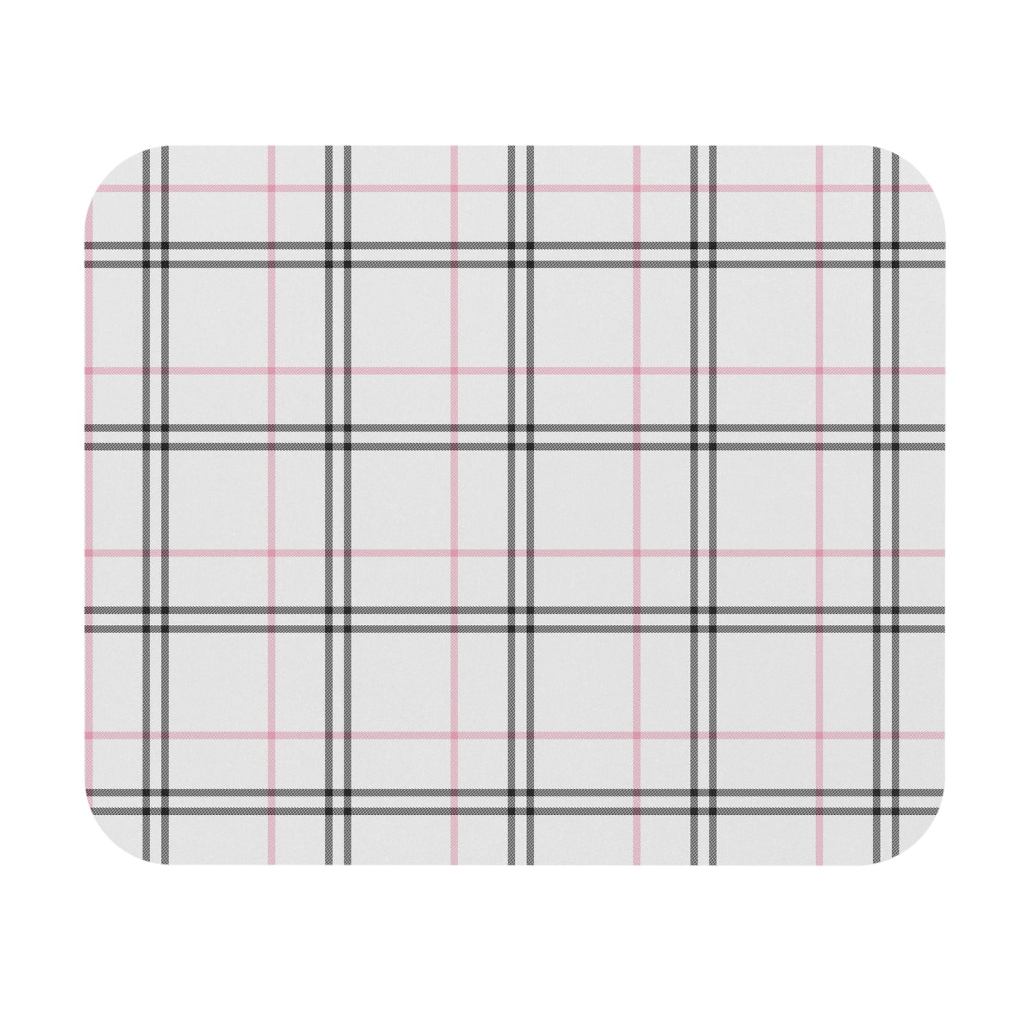 Chic Plaid Mouse Pad - Elegant Desk Accessory, Office Decor, Gift for Her, Computer Mat, Fashionable Workstation