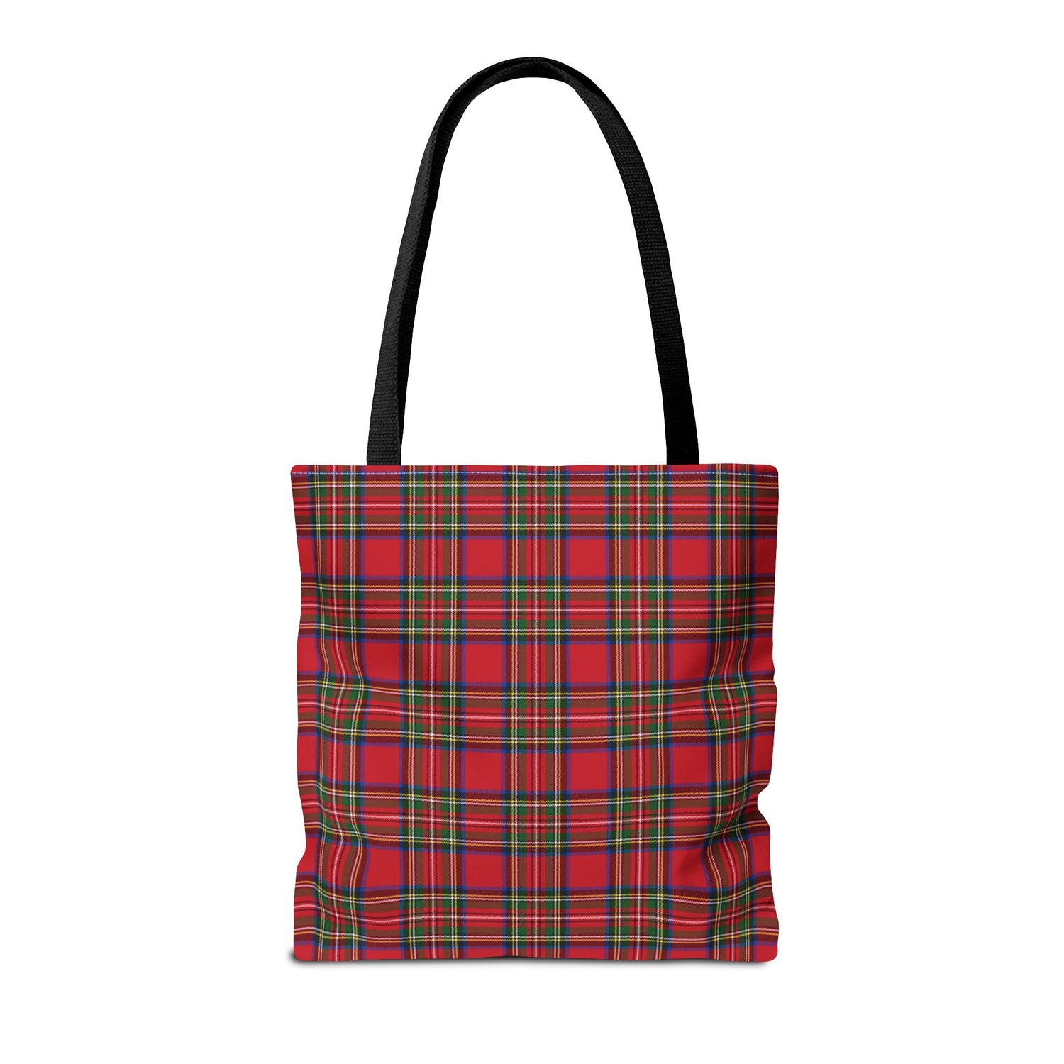 Red Christmas Plaid Tote Bag