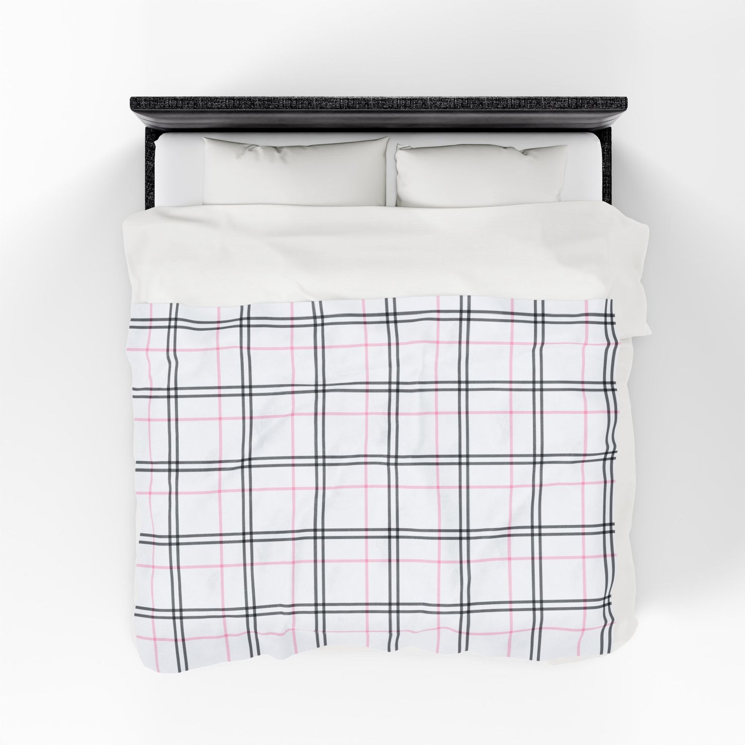 Cozy Plaid Velveteen Plush Blanket, Soft Throw for Home Decor, Perfect for Gifts, Relaxing, Holiday Comfort, Snuggling, Winter Warmth