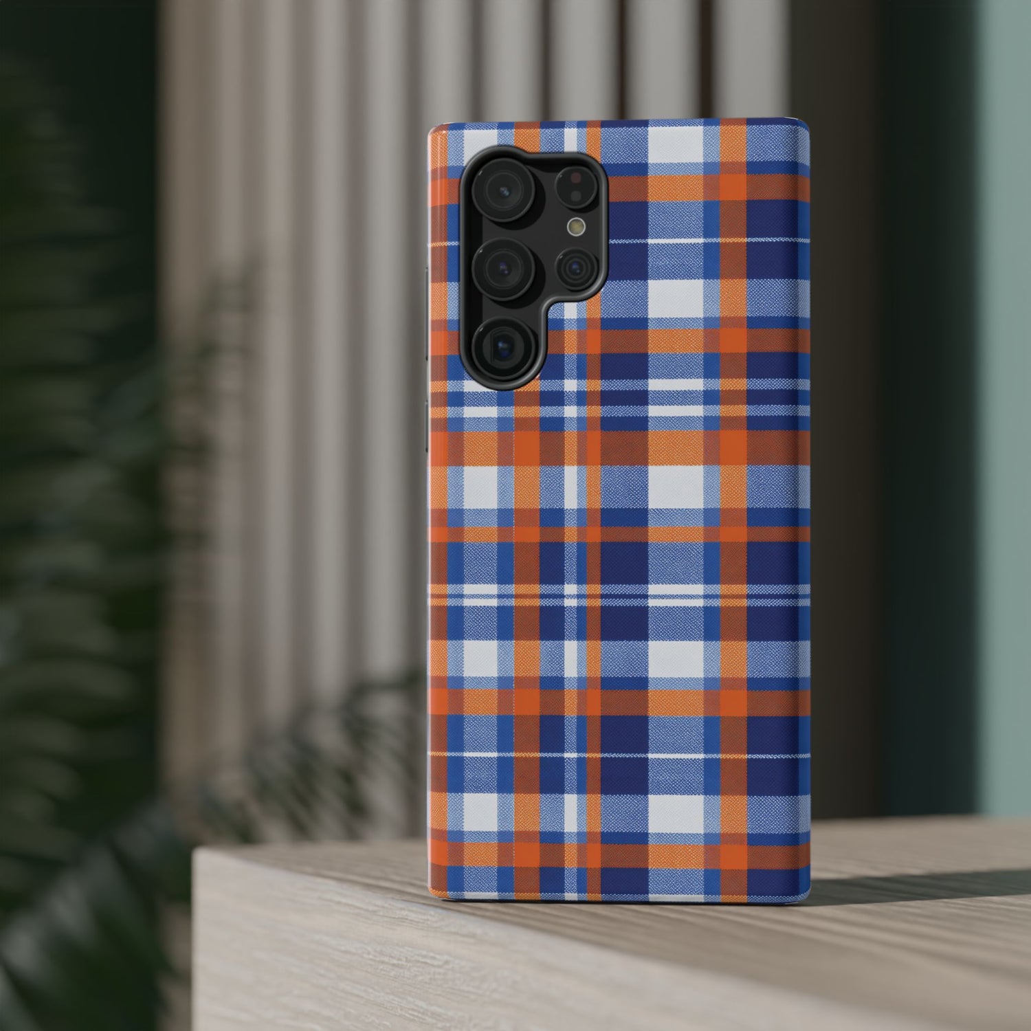 Impact-Resistant Phone Case- Florida Plaid
