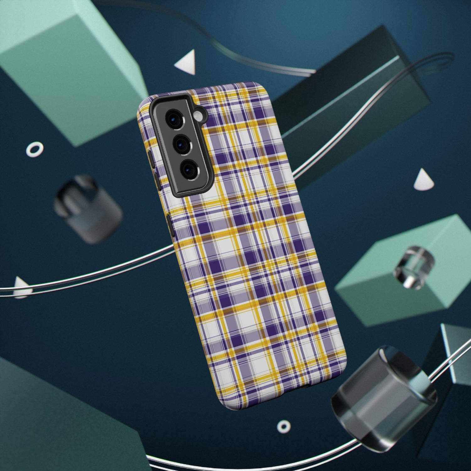 Louisiana Plaid Impact-Resistant Phone Case