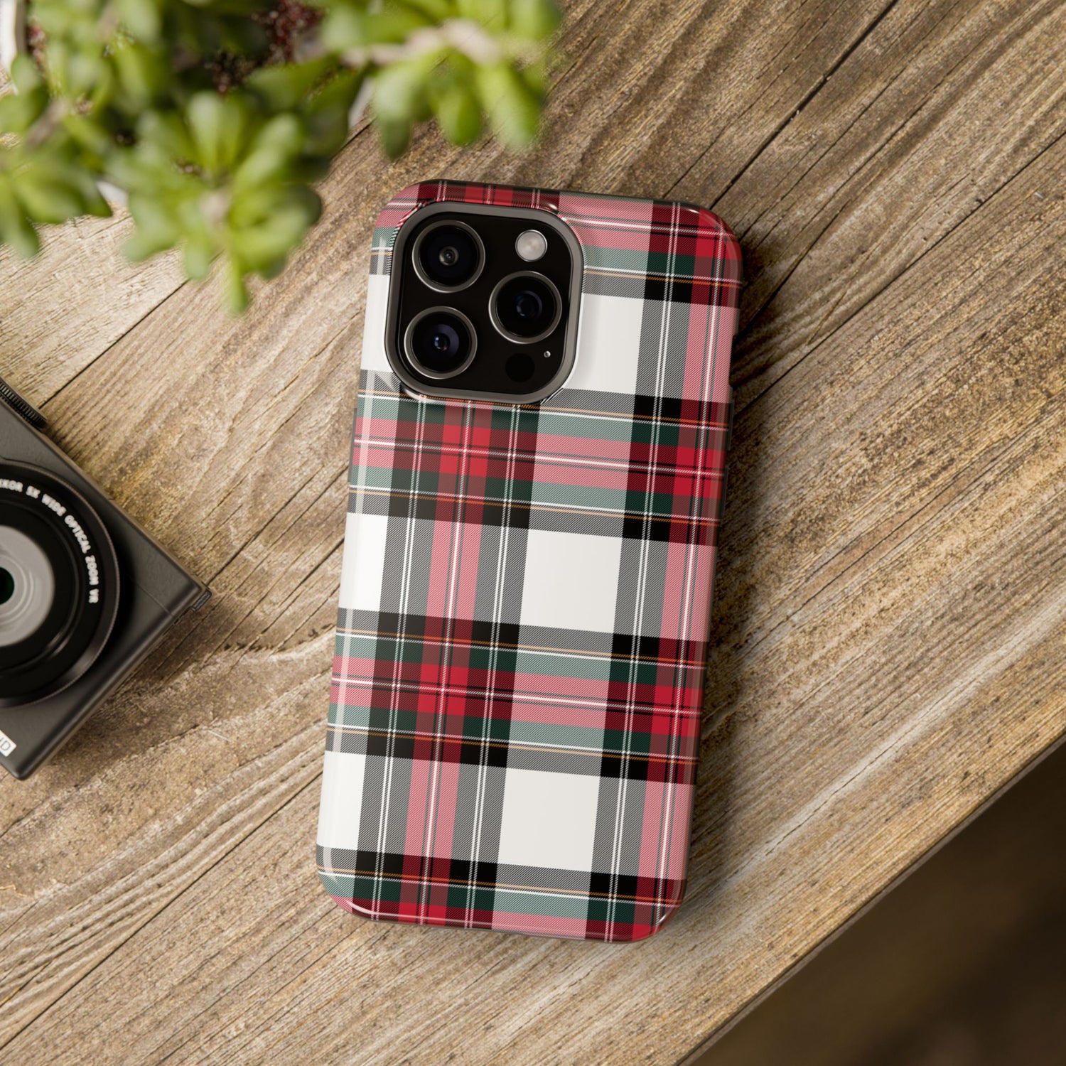 New Tartan Christmas Plaid Impact-Resistant Cases, iPhone, Samsung