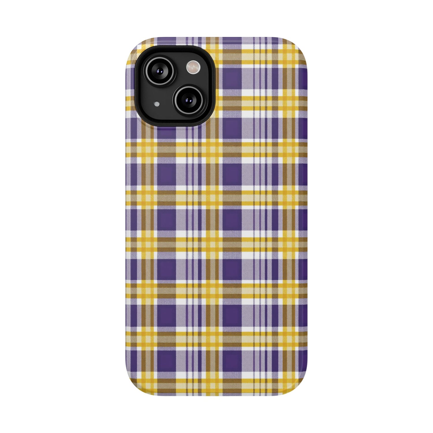 Impact-Resistant Phone Case- Louisiana Plaid