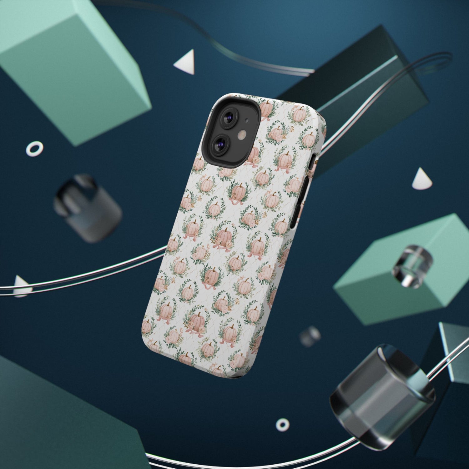 Elegant Pumpkin Impact-Resistant Phone Case, iPhone, Samsung