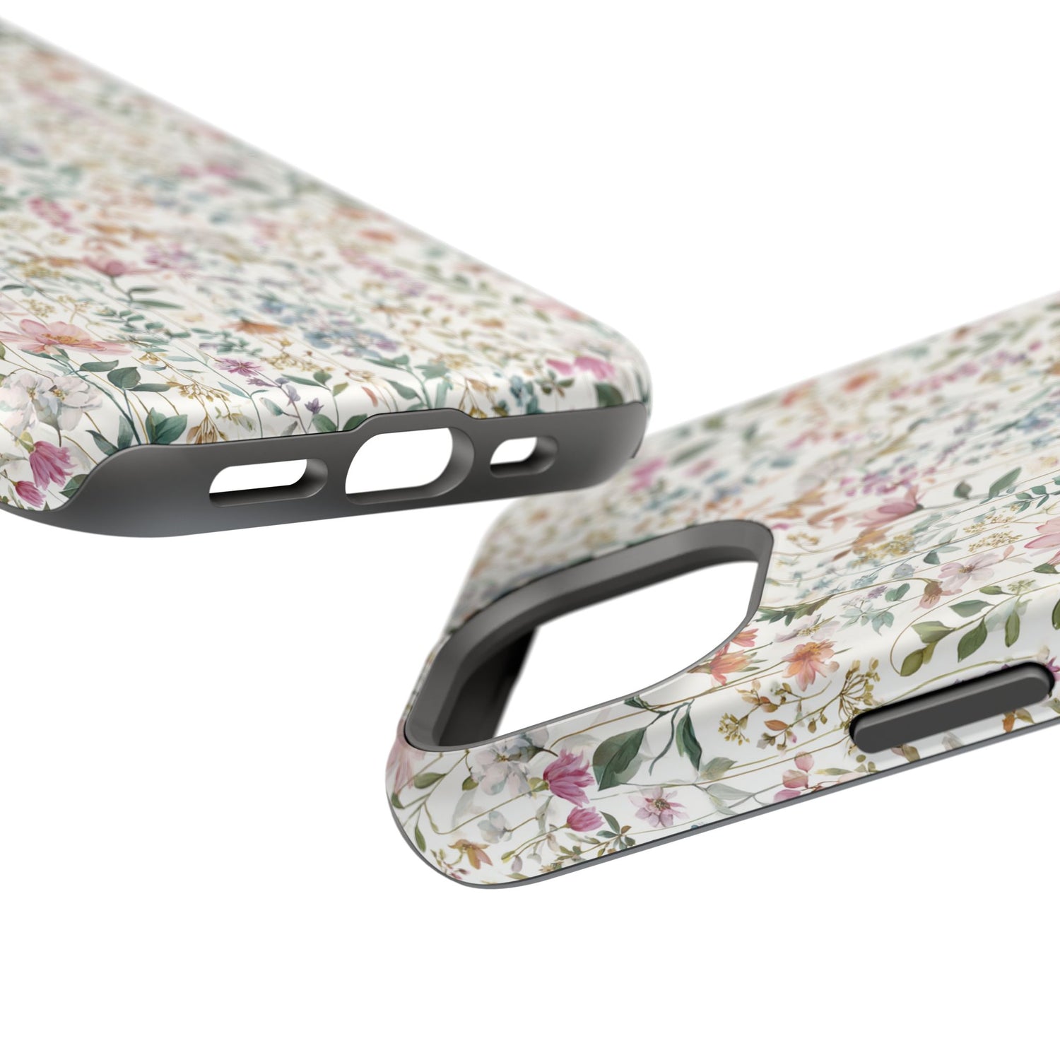 Floral Impact-Resistant Phone Case, iPhone, Samsung