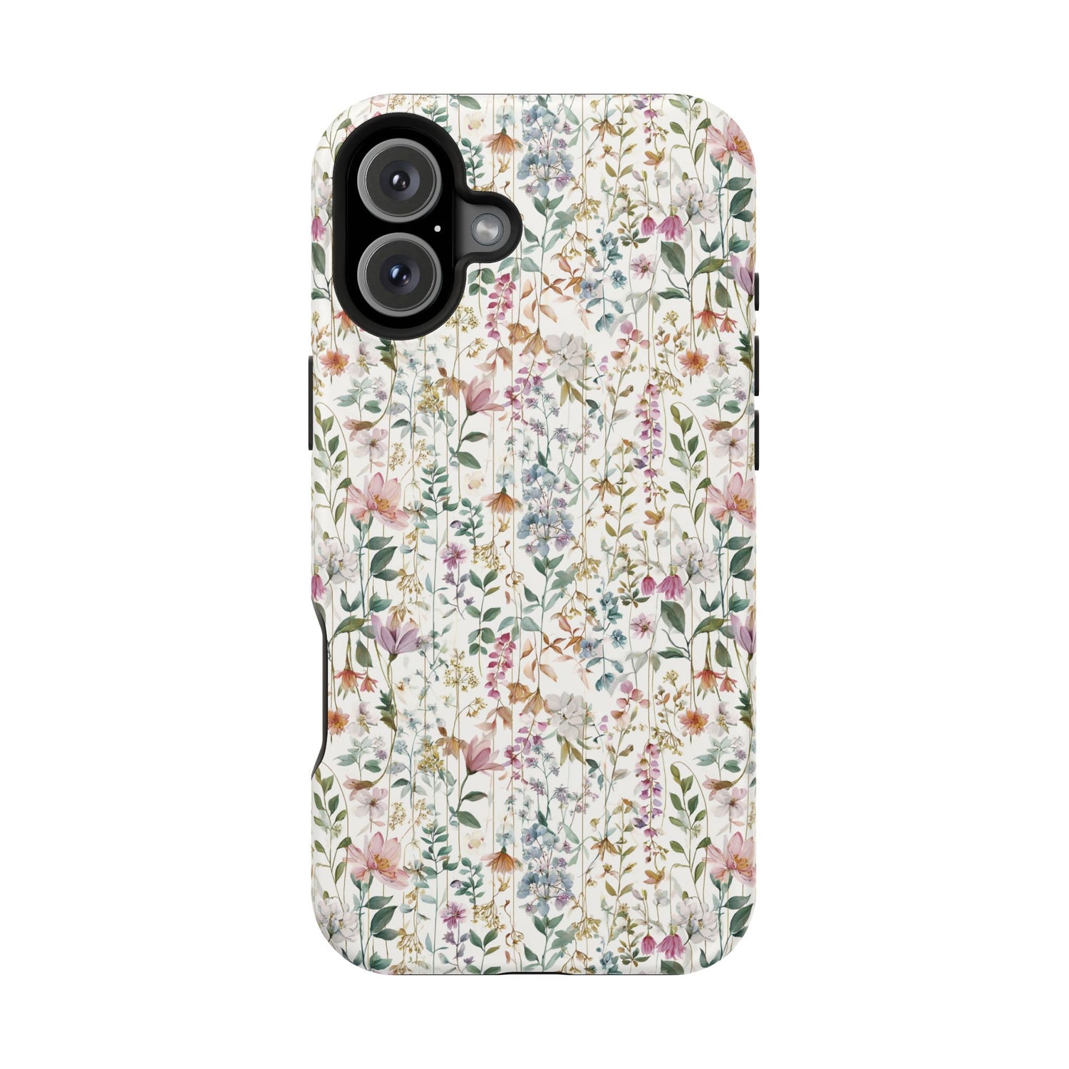Floral Impact-Resistant Phone Case, iPhone, Samsung