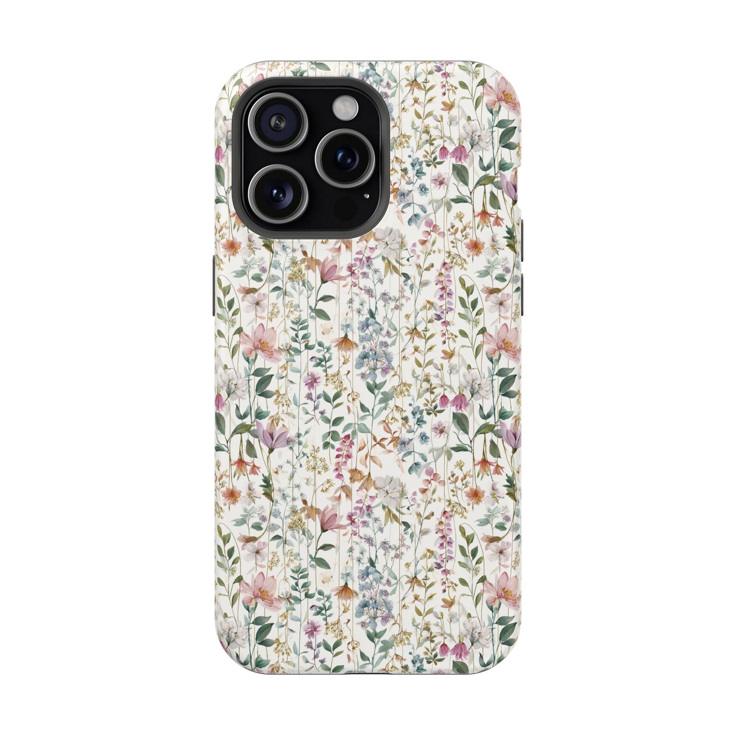 Floral Impact-Resistant Phone Case, iPhone, Samsung