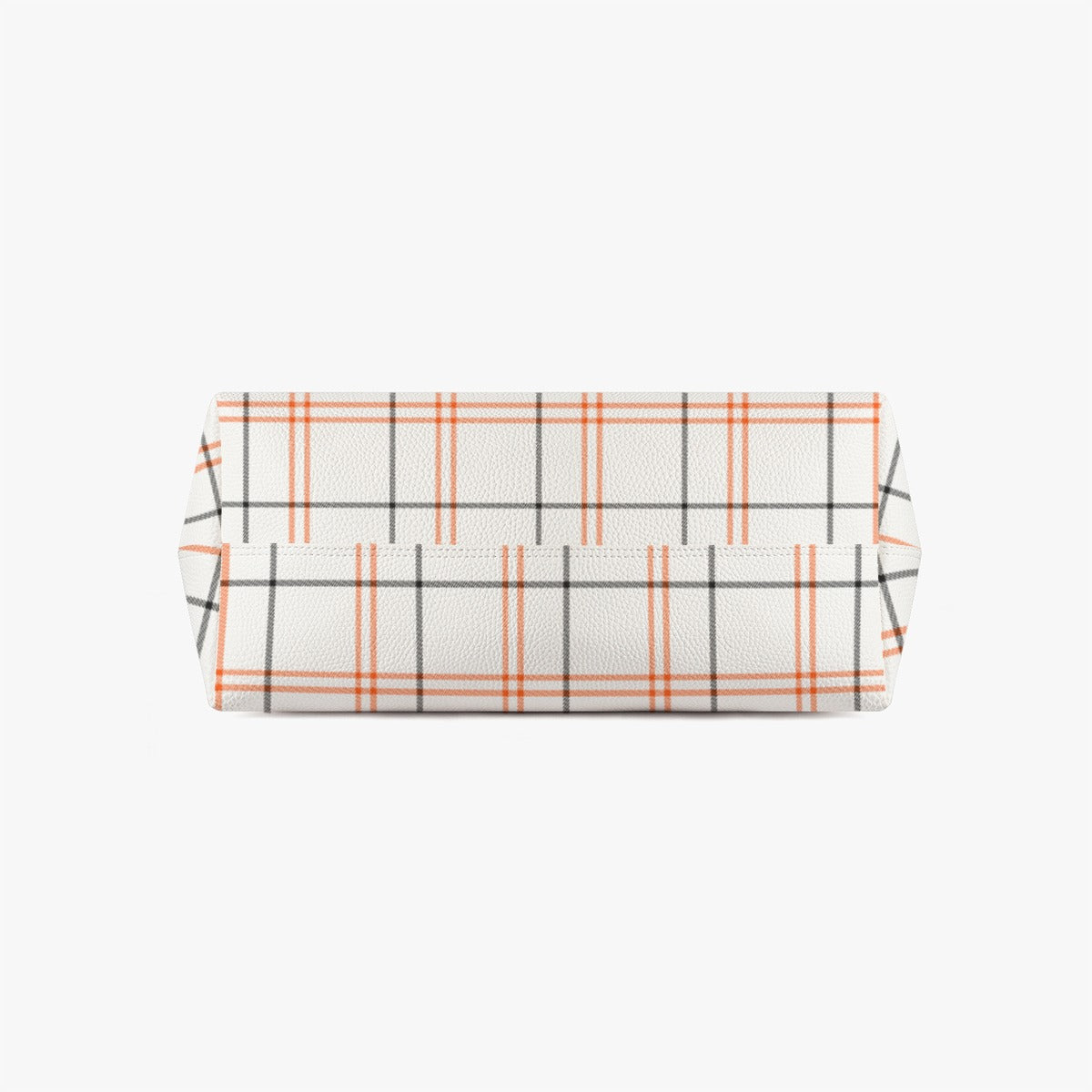 Fall Tartan Plaid Stylish PU Leather Tote Bag