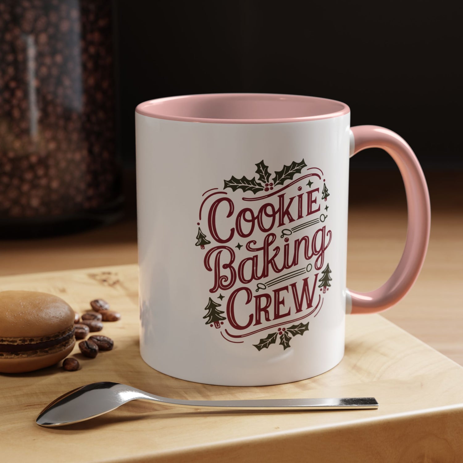Cookie Baking Crew Coffee Mug | Holiday Gift for Bakers | Cute Ceramic Cup for Home, Kitchen Decor, Christmas, Cookie Lovers