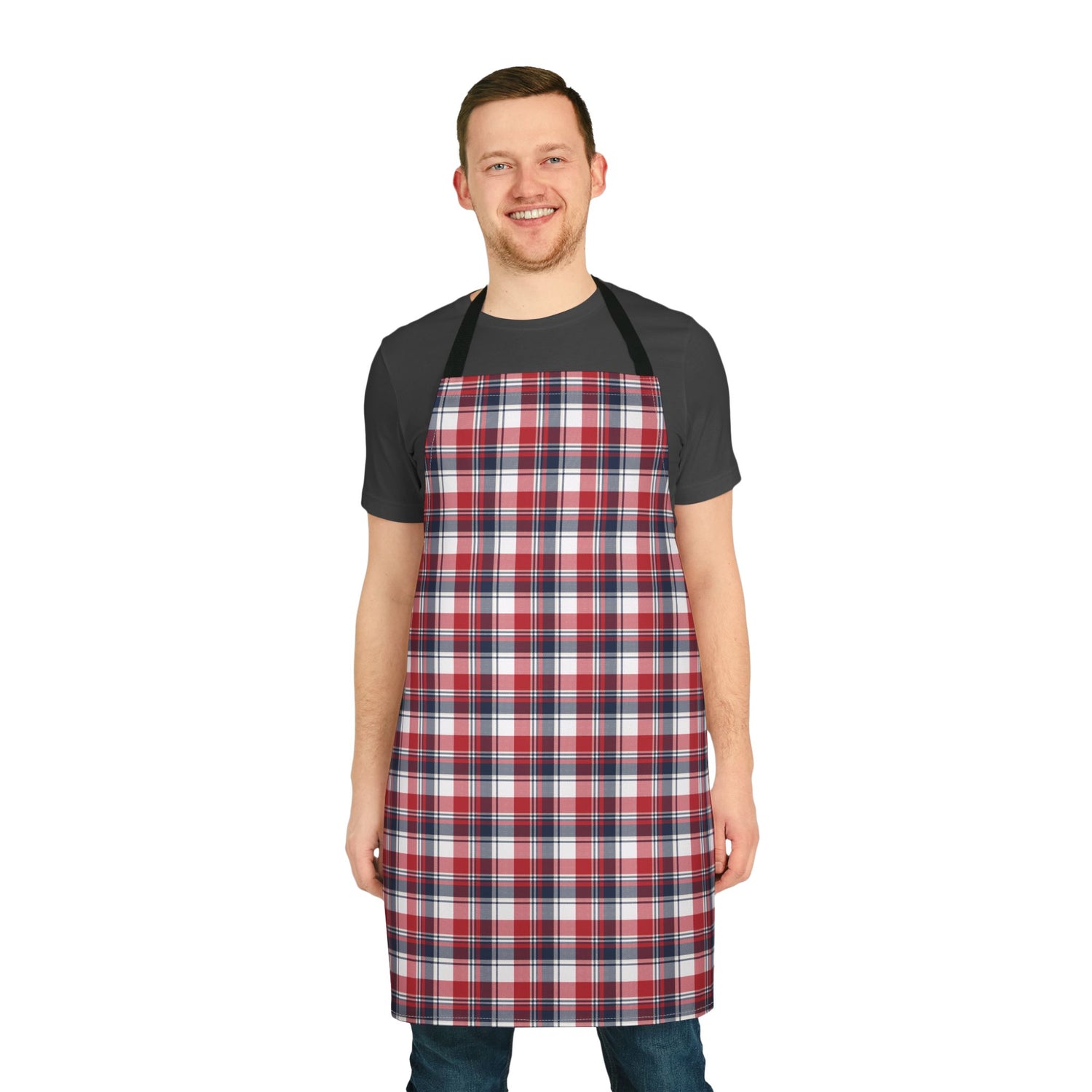 Stylish Checkered Apron, Colorful Kitchen Apron, BBQ Gift, Chef Apron, Cooking Essentials, Home Cooking