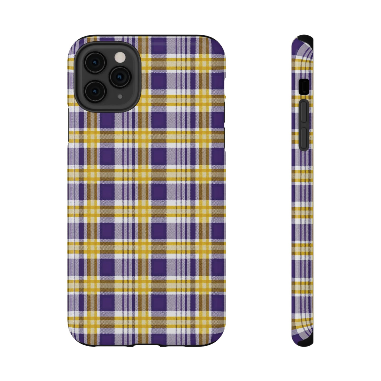 Impact-Resistant Phone Case- Louisiana Plaid