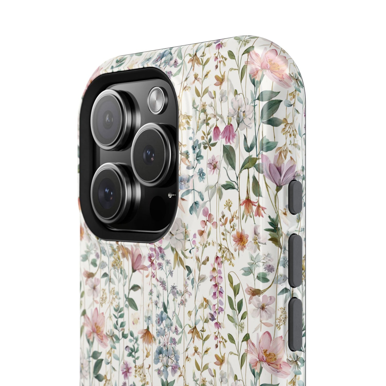 Floral Impact-Resistant Phone Case, iPhone, Samsung