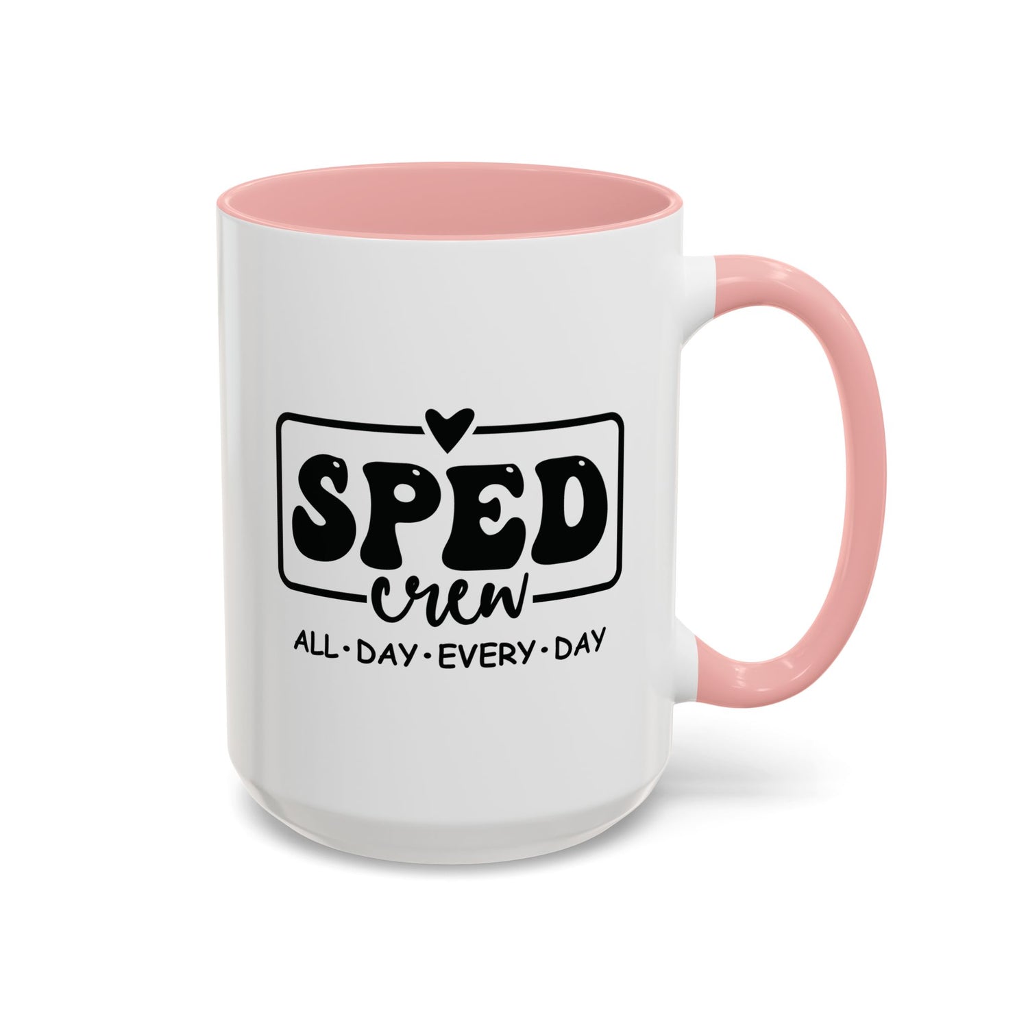 SPED Crew Accent Coffee Mug - Perfect for Teachers, Staff Gifts, Educational Appreciation, Fun Coffee Lovers