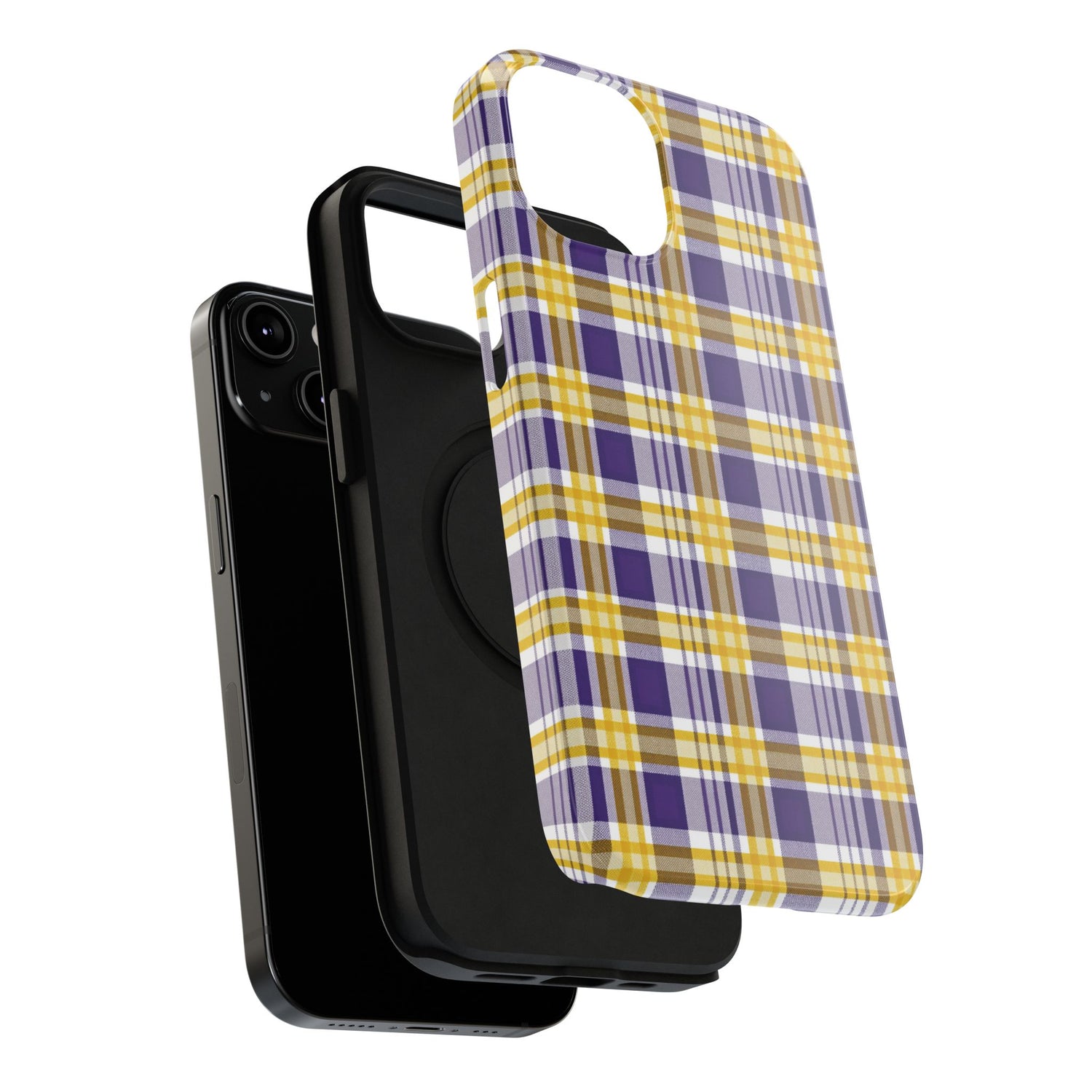 Impact-Resistant Phone Case- Louisiana Plaid