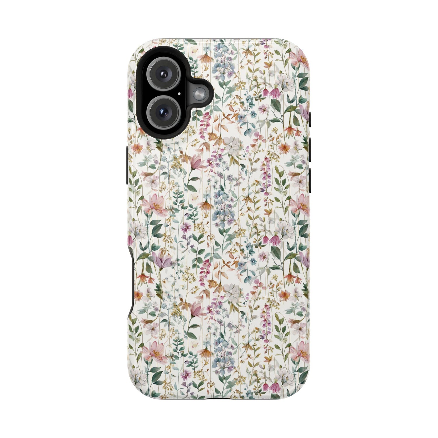 Floral Impact-Resistant Phone Case, iPhone, Samsung