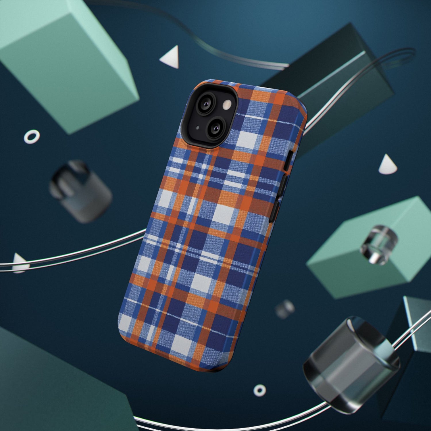 Impact-Resistant Phone Case- Florida Plaid