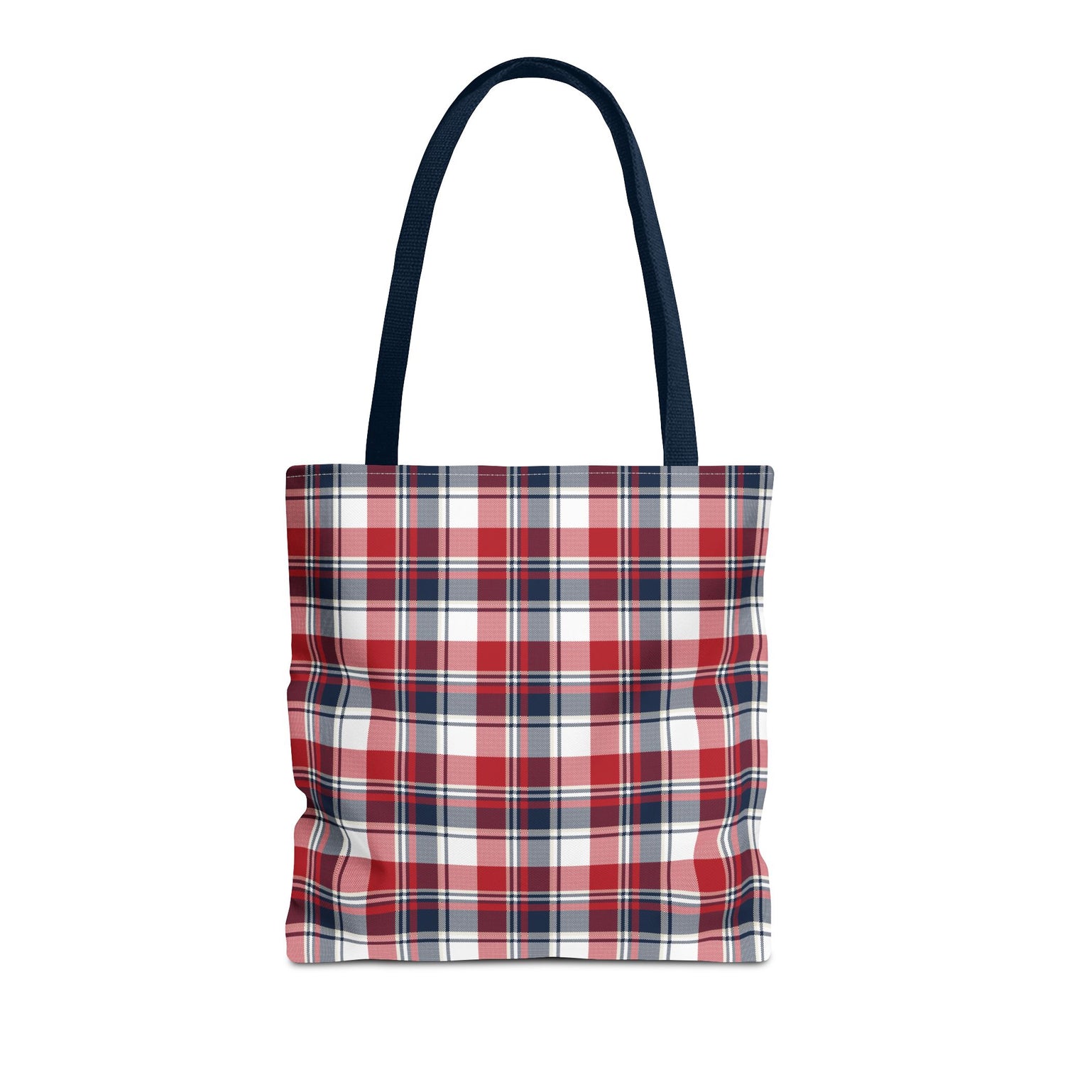 4th of July Plaid Tote Bag