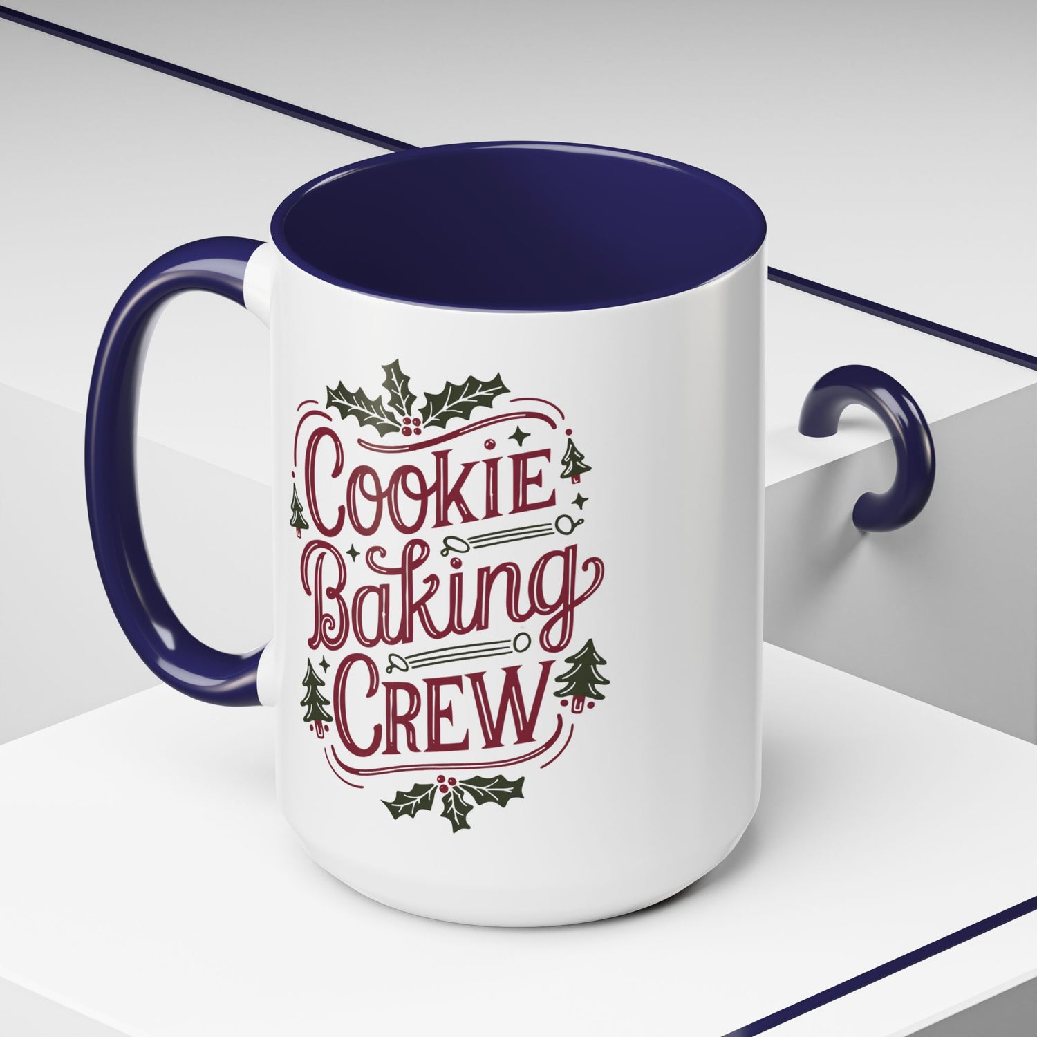 Cookie Baking Crew Coffee Mug | Holiday Gift for Bakers | Cute Ceramic Cup for Home, Kitchen Decor, Christmas, Cookie Lovers