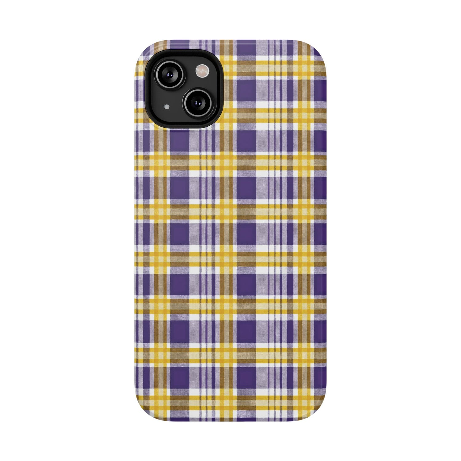 Impact-Resistant Phone Case- Louisiana Plaid