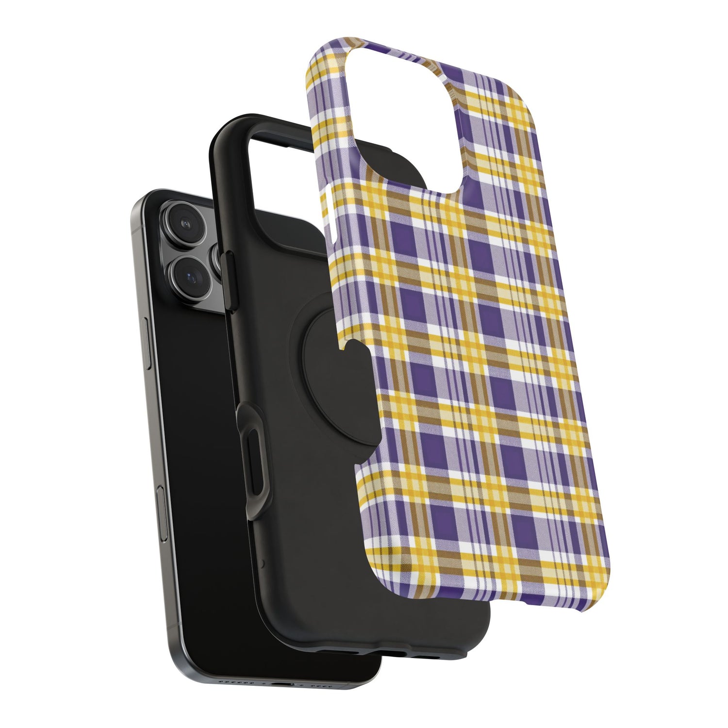 Impact-Resistant Phone Case- Louisiana Plaid