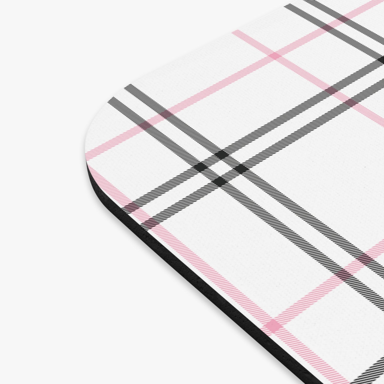 Chic Plaid Mouse Pad - Elegant Desk Accessory, Office Decor, Gift for Her, Computer Mat, Fashionable Workstation