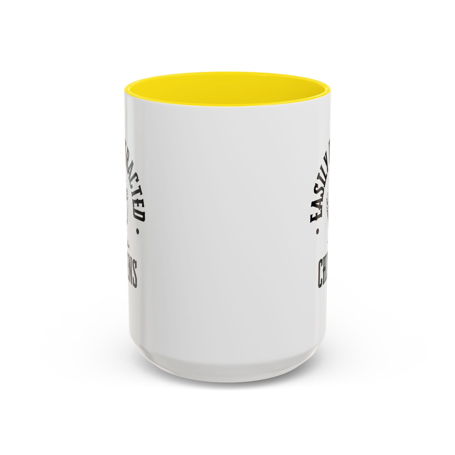 Funny Mug/Chicken Lover/Funny Gift/Gifts under 20/Accent Coffee Mug, 11oz "Easily Distracted By Chickens"