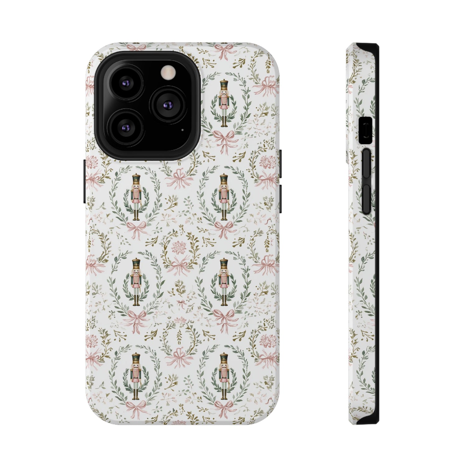 Phone case with decorative pattern on a white background