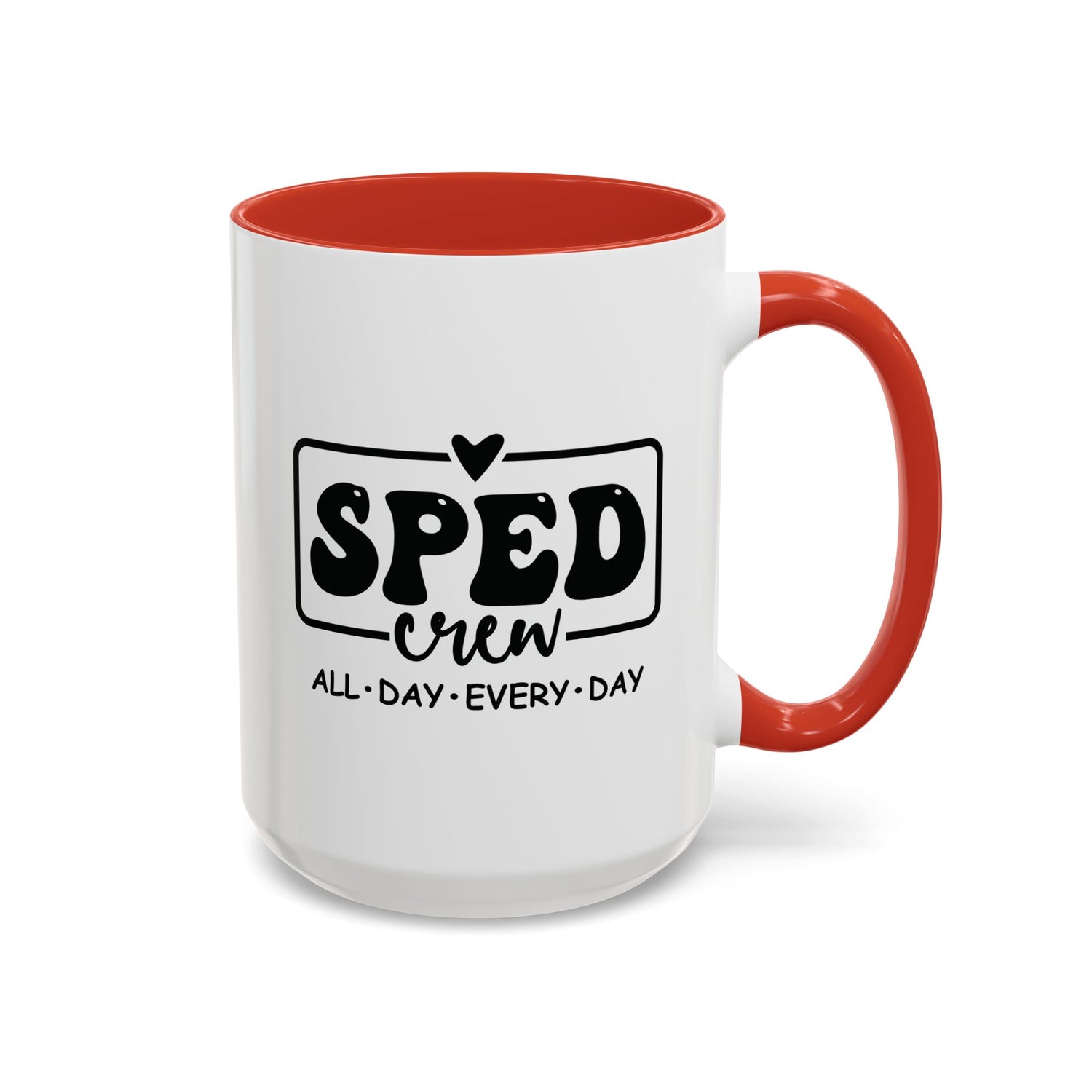 SPED Crew Accent Coffee Mug - Perfect for Teachers, Staff Gifts, Educational Appreciation, Fun Coffee Lovers