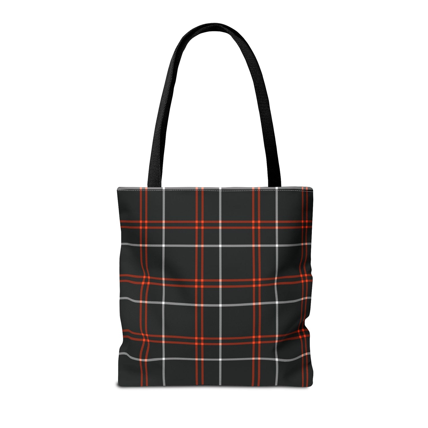 Tote Bag Fall Black Plaid