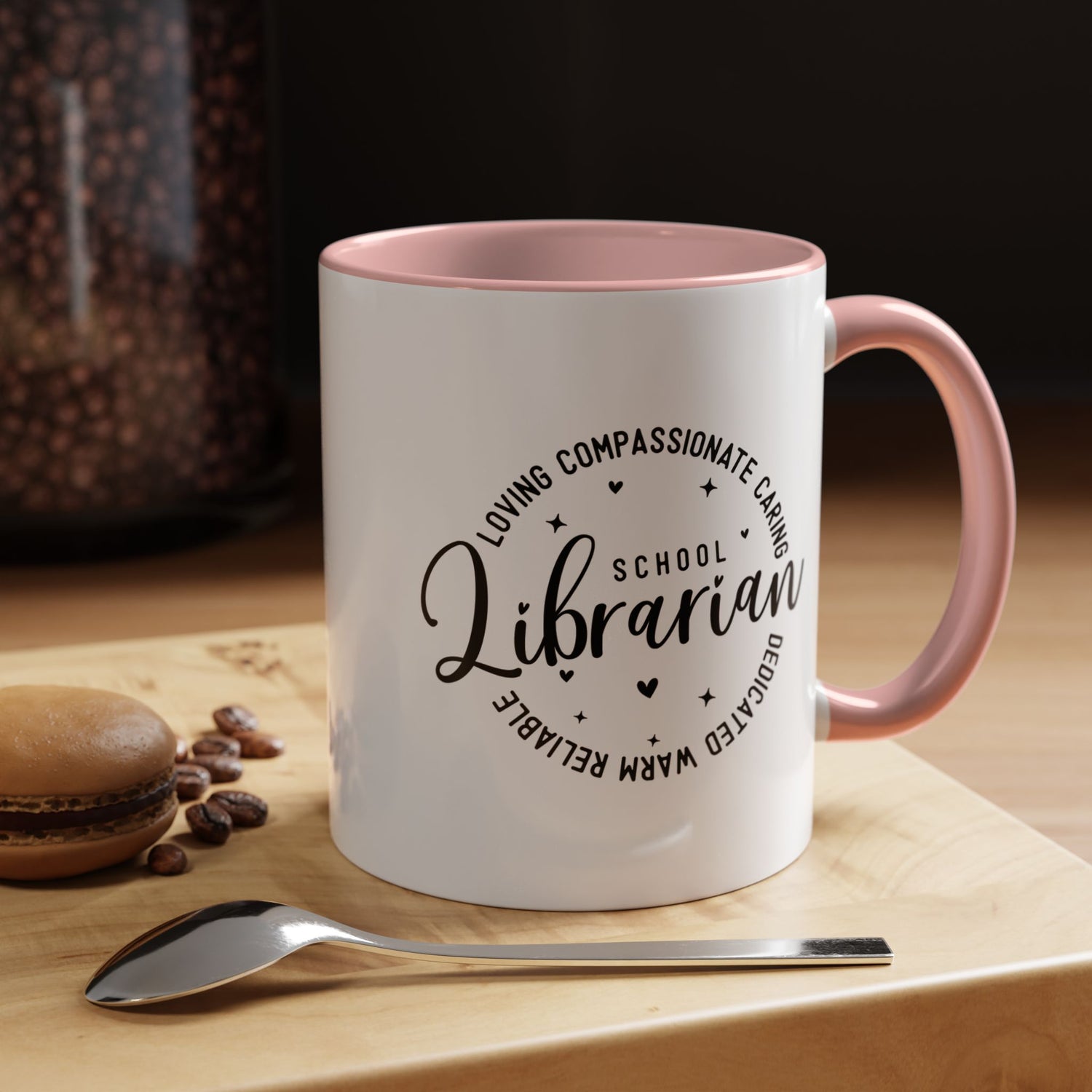 Librarian Love Coffee Mug | Gift for Teachers, School Librarians, Reading Enthusiasts, Book Lovers, Graduation