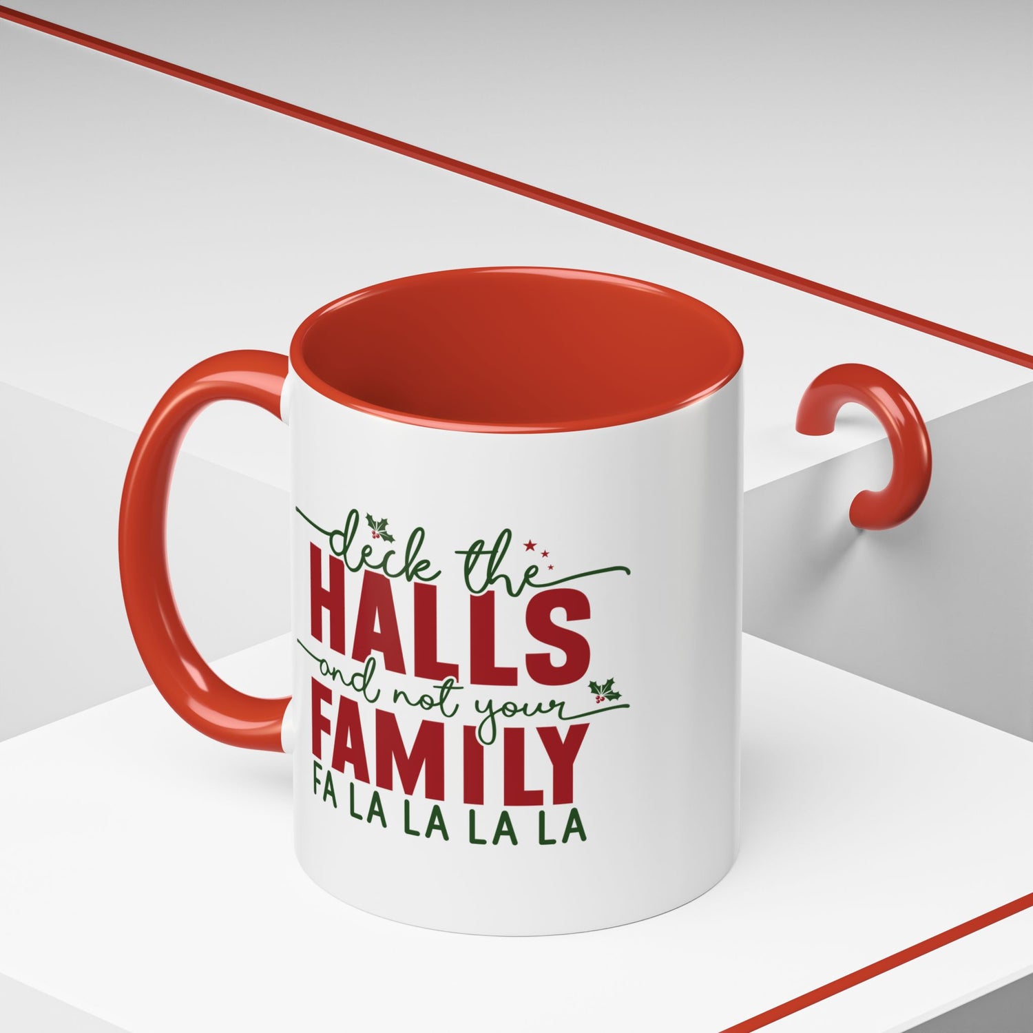 Funny Holiday Coffee Mug, Festive Drinkware