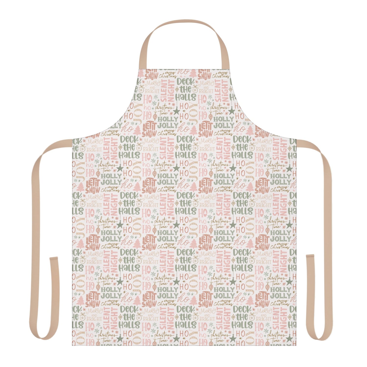 Festive Chef Apron | Deck the Halls Holiday Kitchen Gift, Christmas Cooking Accessory, Personalized Apron for Home Chefs