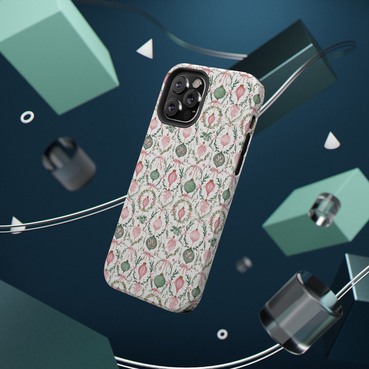 Holiday Ornaments Impact-Resistant Phone Case, iPhone, Samsung
