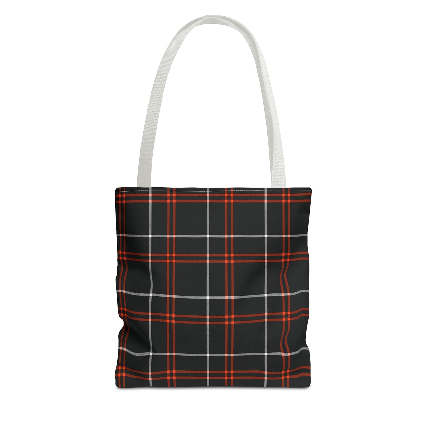 Tote Bag Fall Black Plaid
