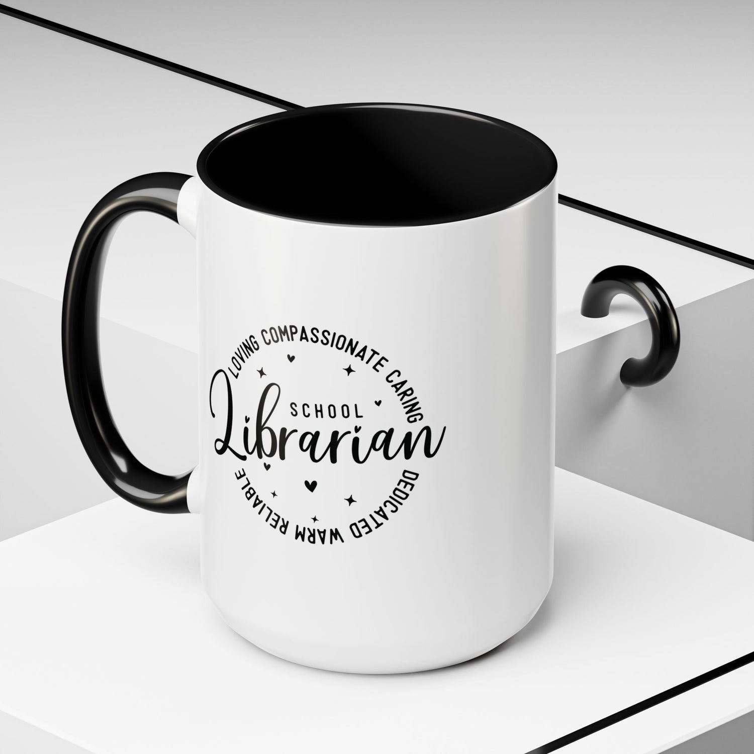 Librarian Love Coffee Mug | Gift for Teachers, School Librarians, Reading Enthusiasts, Book Lovers, Graduation