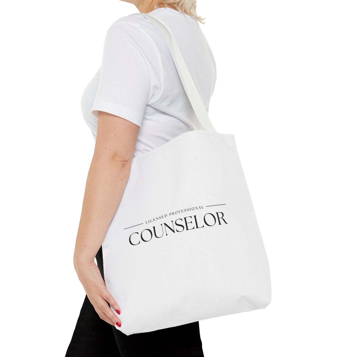 Licensed Counselor Tote Bag | Eco-Friendly Shopping Bag | Gift for Counselors, Therapist Tote, Daily Use Bag, Professional Accessory