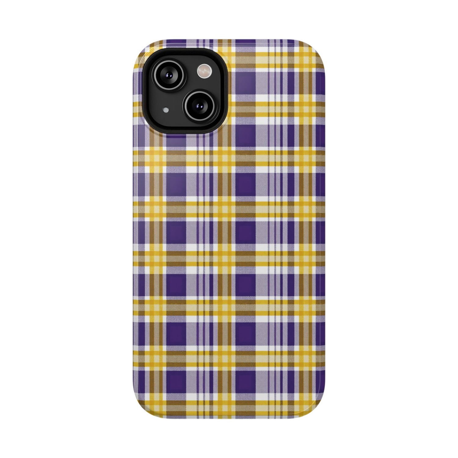 Impact-Resistant Phone Case- Louisiana Plaid