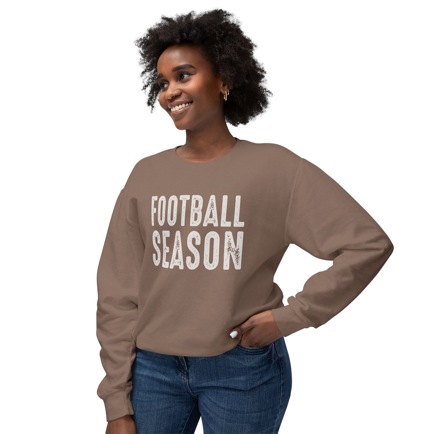 Football Season Comfort Colors Lightweight Crewneck Sweatshirt
