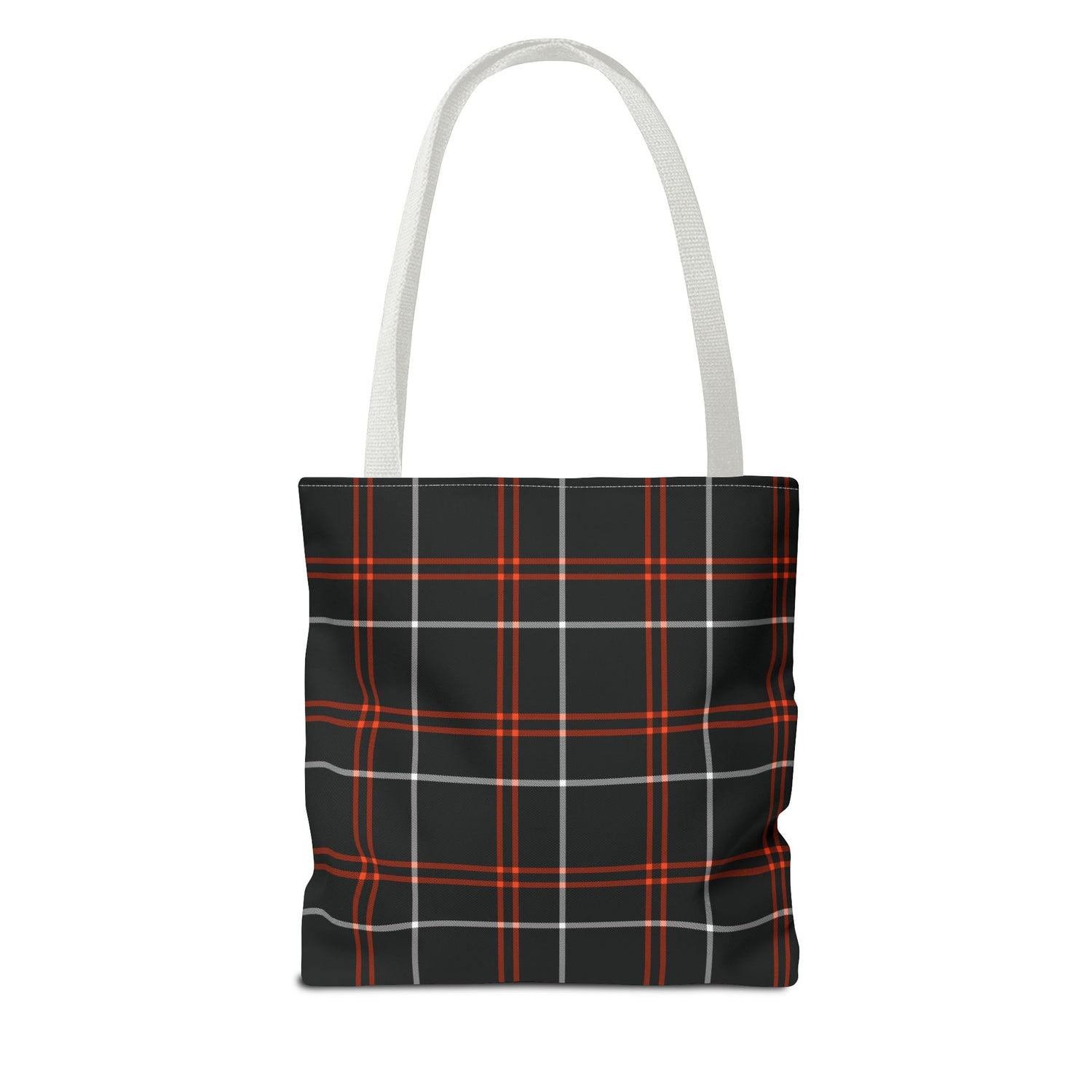 Tote Bag Fall Black Plaid