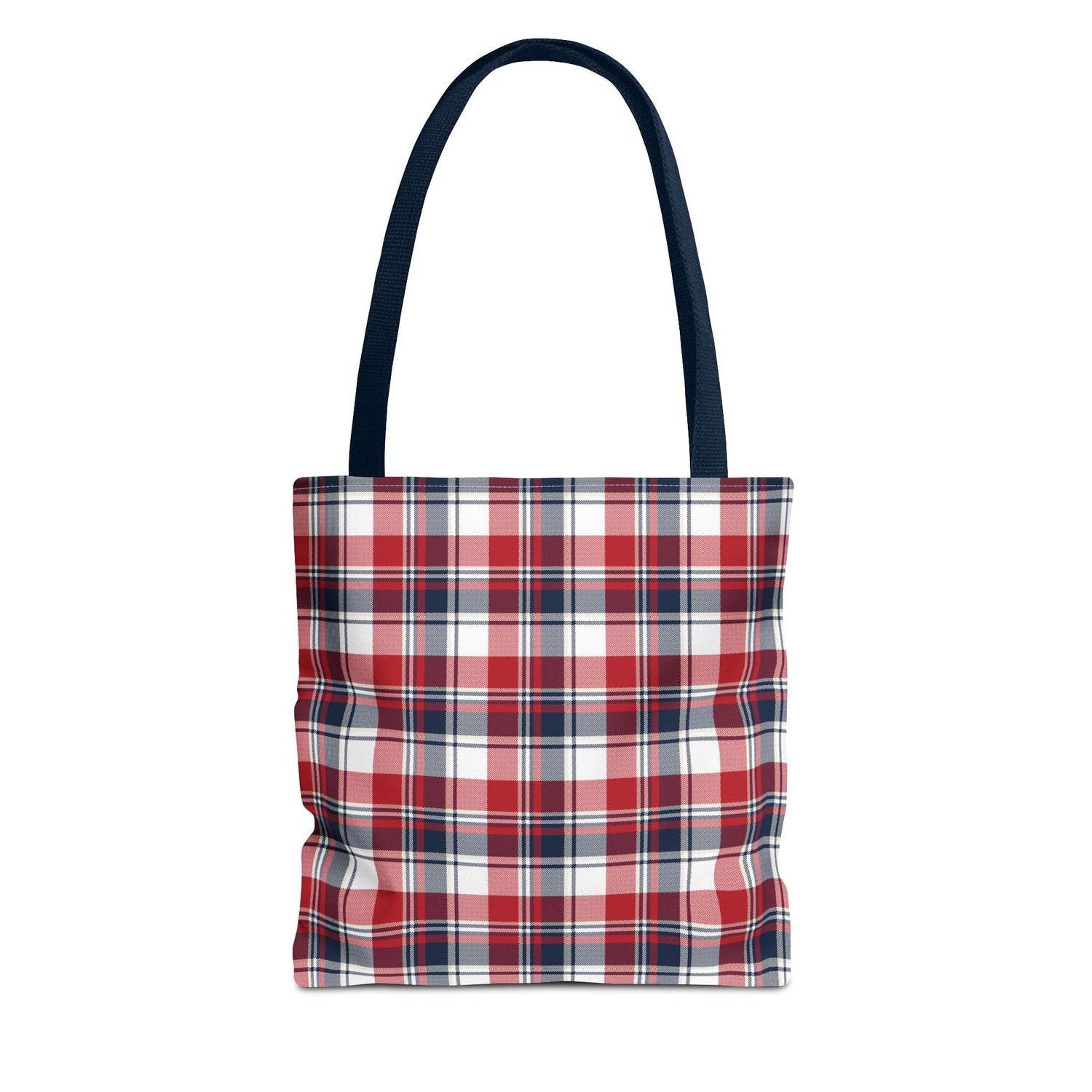 4th of July Plaid Tote Bag