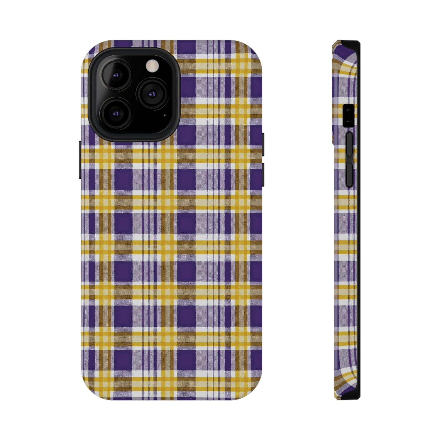 Impact-Resistant Phone Case- Louisiana Plaid
