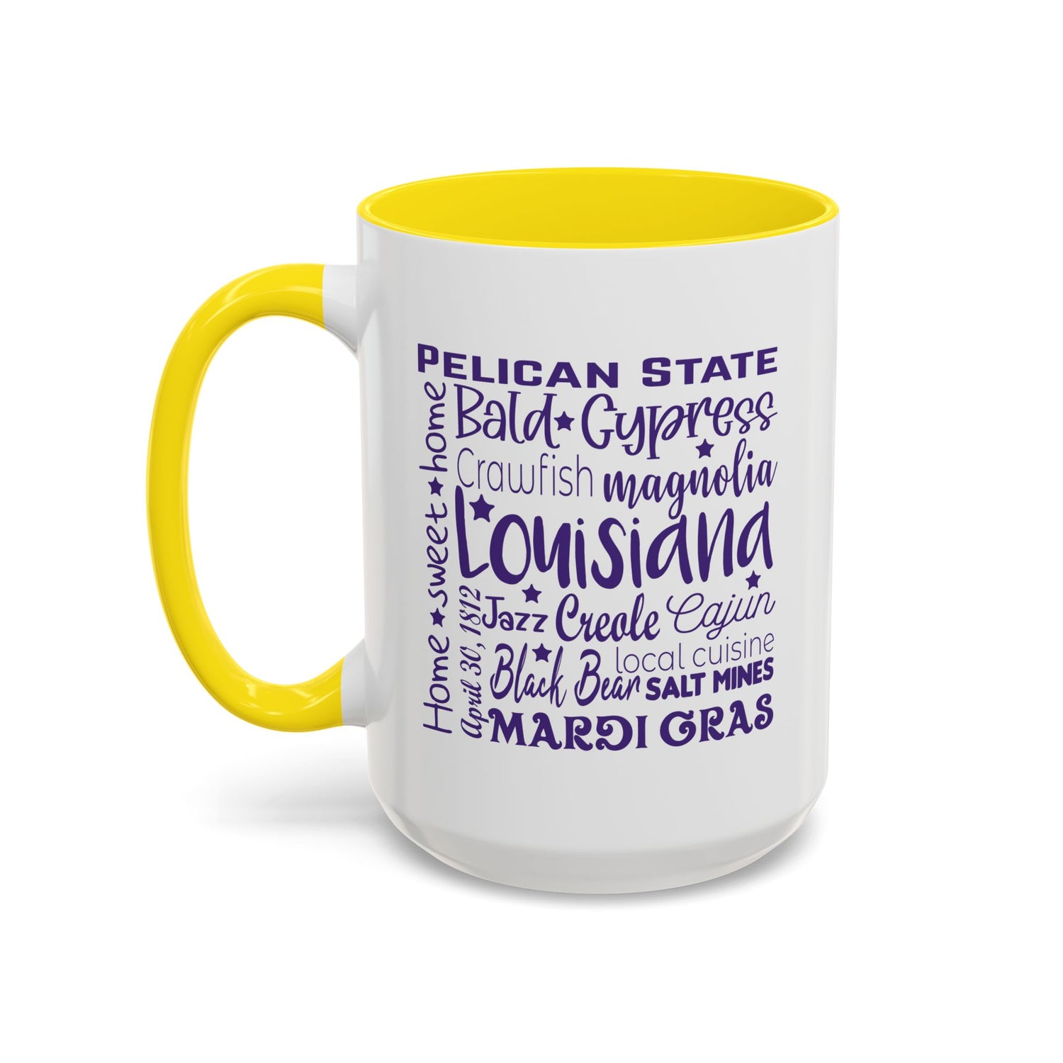 Louisiana Accent Coffee Mug - Perfect for Home & Kitchen, Gift for Mardi Gras, Inspirational Decor, Travel Souvenir, Unique Drinkware